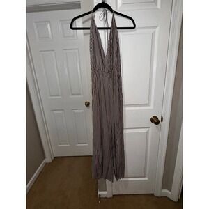 Nightcap Clothing Striped JUMPSUIT Bohemian Resort Wear Size L‎